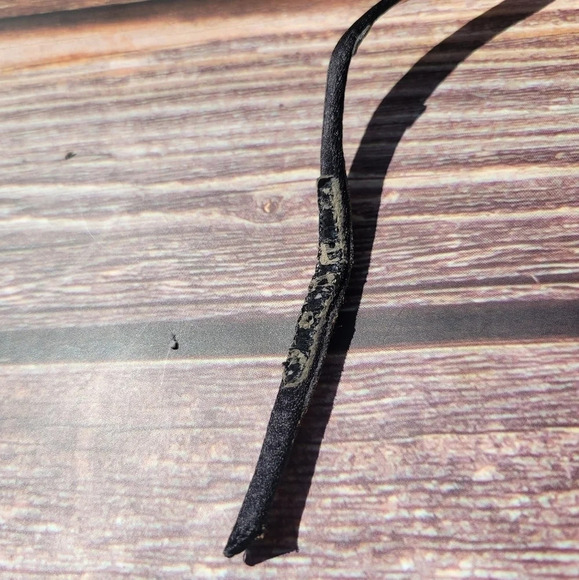 Badgley Mischka Shoes Black Gold Satin Sandal Womens Strappy High Heels Size 7.5 - Picture 10 of 11